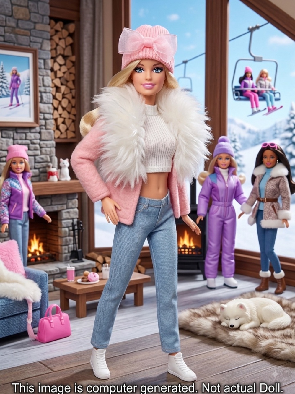 Vintage Y2K Barbie Doll - "Winter Darling" Custom Doll